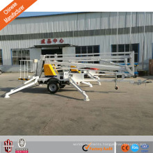 Chinese manufacturer CE Trailer mounted towable spider boom lift/arm lift/sky lift table